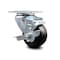 Service Caster 3.5 Inch Hard Rubber Wheel Swivel Top Plate Caster with Brake SCC-20S3514-HRS-TLB - alternate 1